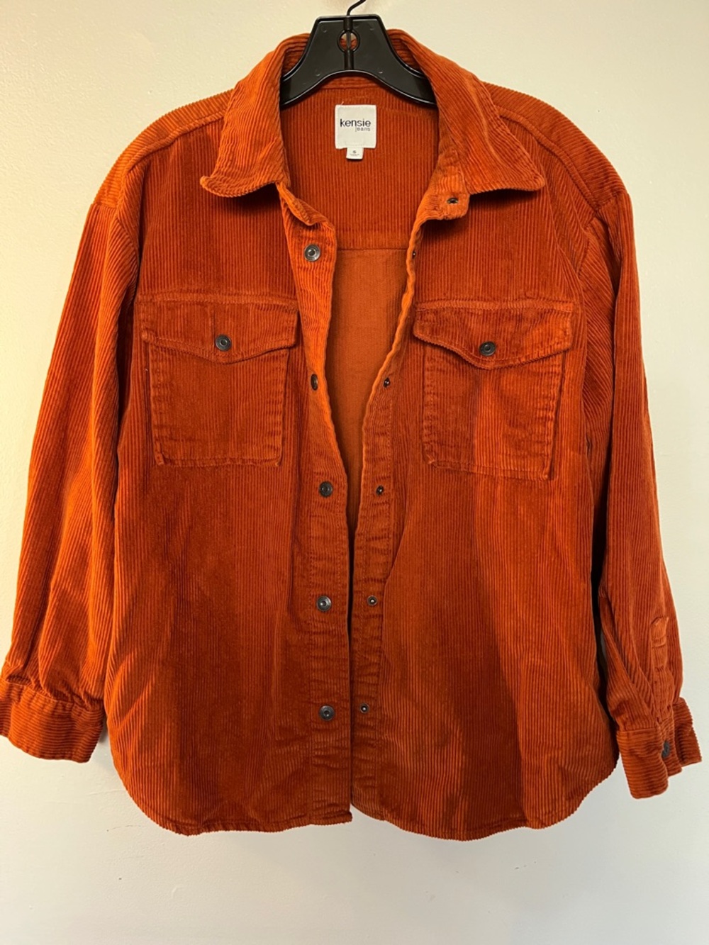 Kensie Corduroy Jacket in Burnt Orange